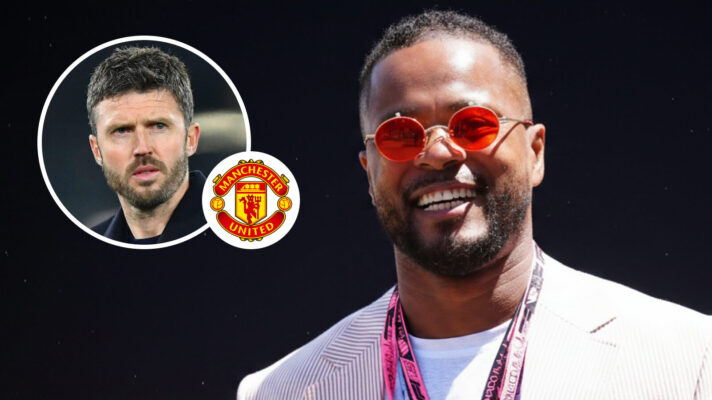 Man Utd legend Patrice Evra and Michael Carrick