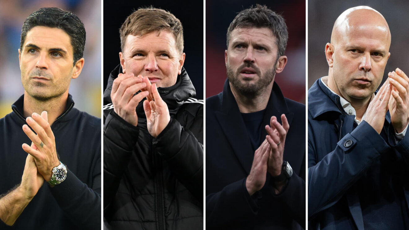 Mikel Arteta, Eddie Howe, Michael Carrick & Arne Slot.