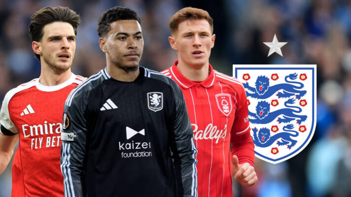Declan Rice, Elliot Anderson and Morgan Rogers.