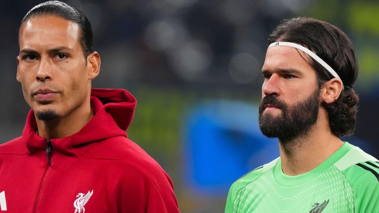 Liverpool pair Virgil van Dijk and Alisson Becker.