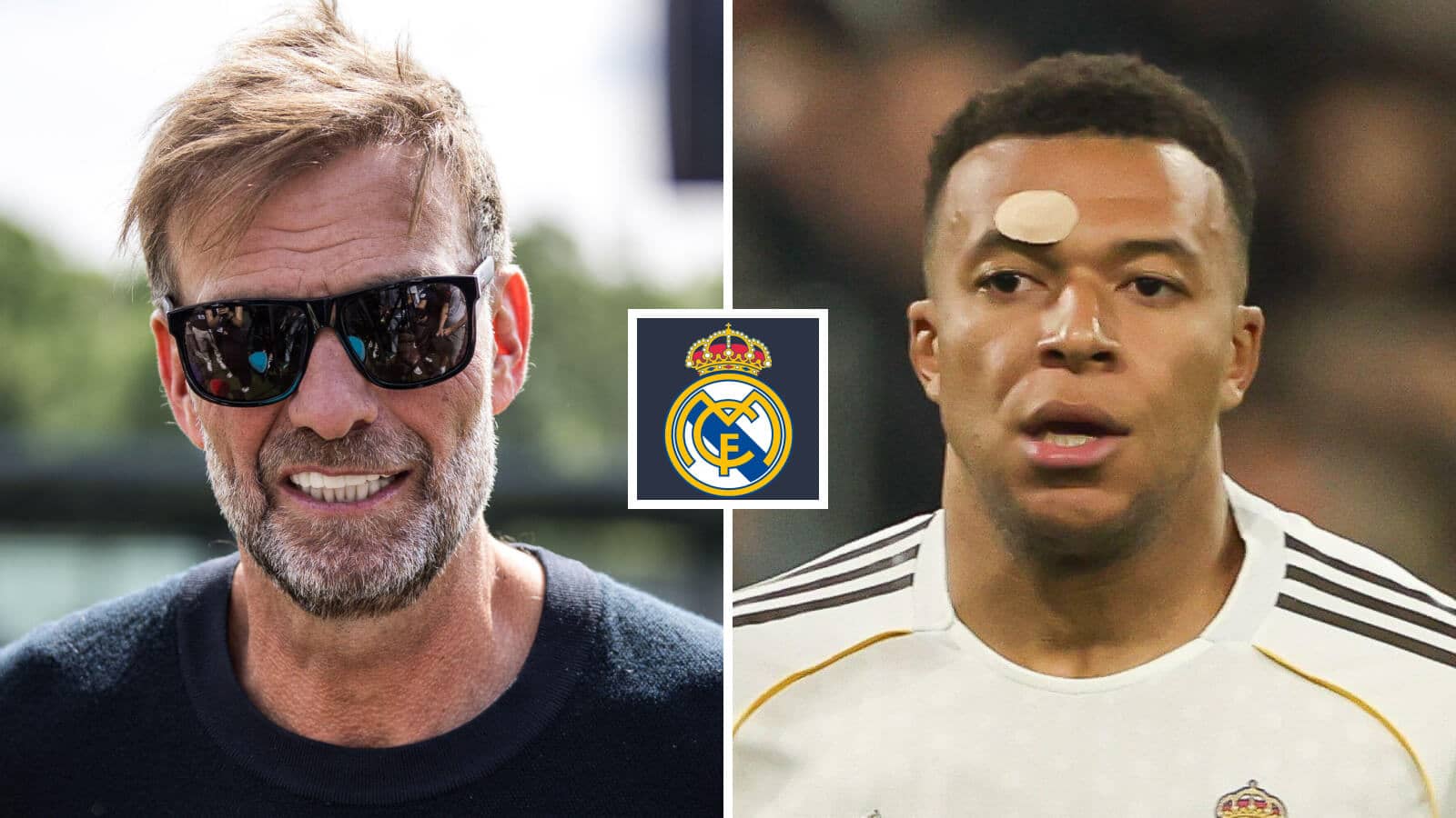 F365 Jurgen Klopp Kylian Mbappe with Real Madrid badge 1 1
