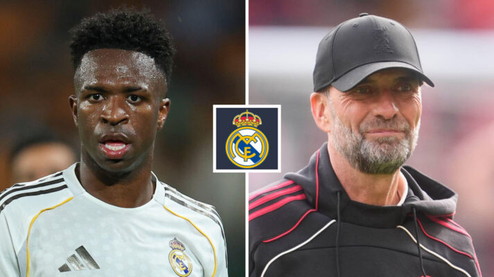 Real Madrid star Vinicius Junior and Jurgen Klopp