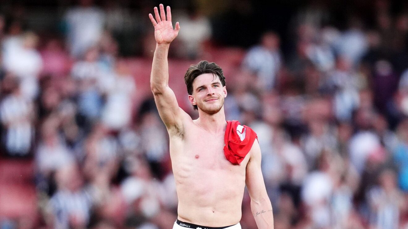 Arsenal midfielder Declan Rice