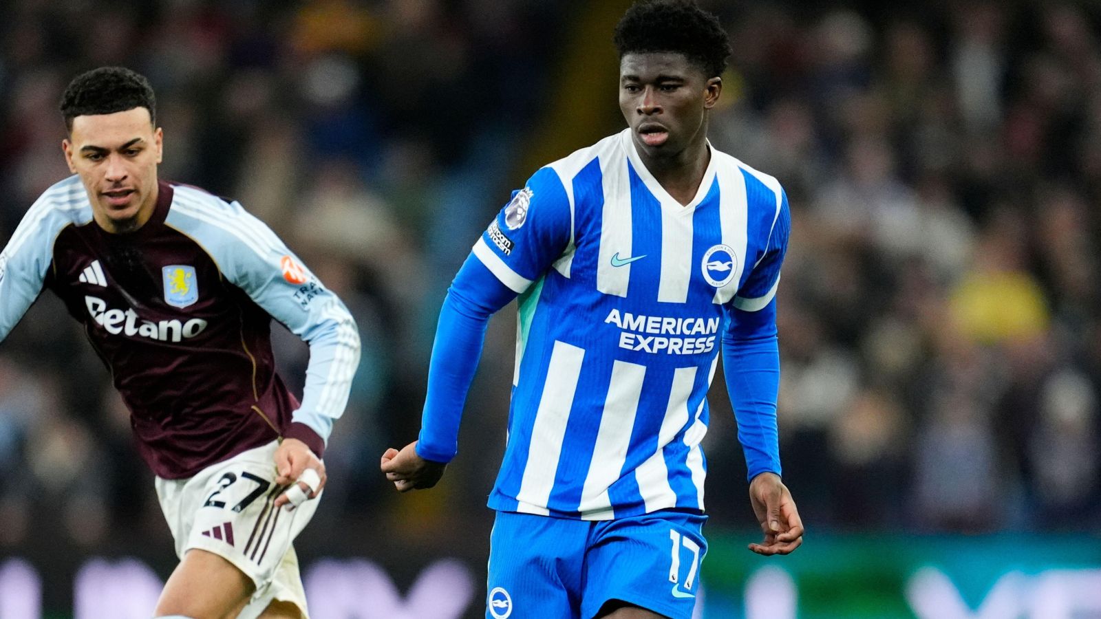 Carlos Baleba and Morgan Rogers