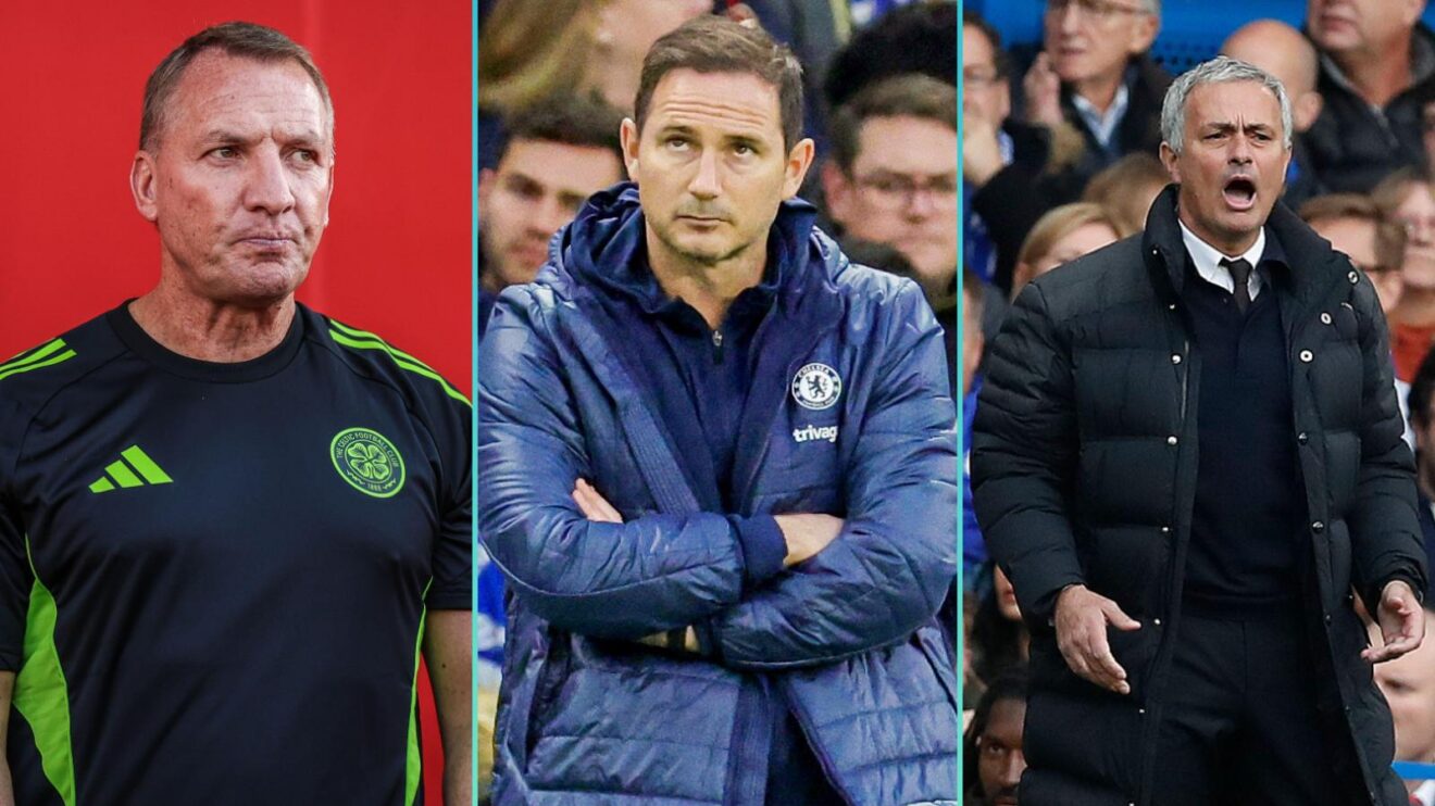 Brendan Rodgers, Frank Lampard and Jose Mourinho