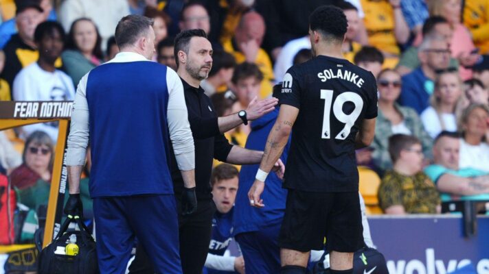 Roberto De Zerbi and Dominic Solanke