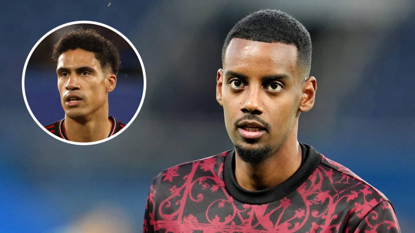 Previous Manchester Joined protector Raphael Varane as well as Liverpool demonstrator Alexander Isak - copyright F365