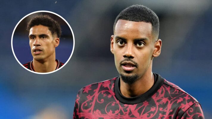 Former Manchester United defender Raphael Varane and Liverpool striker Alexander Isak - copyright F365