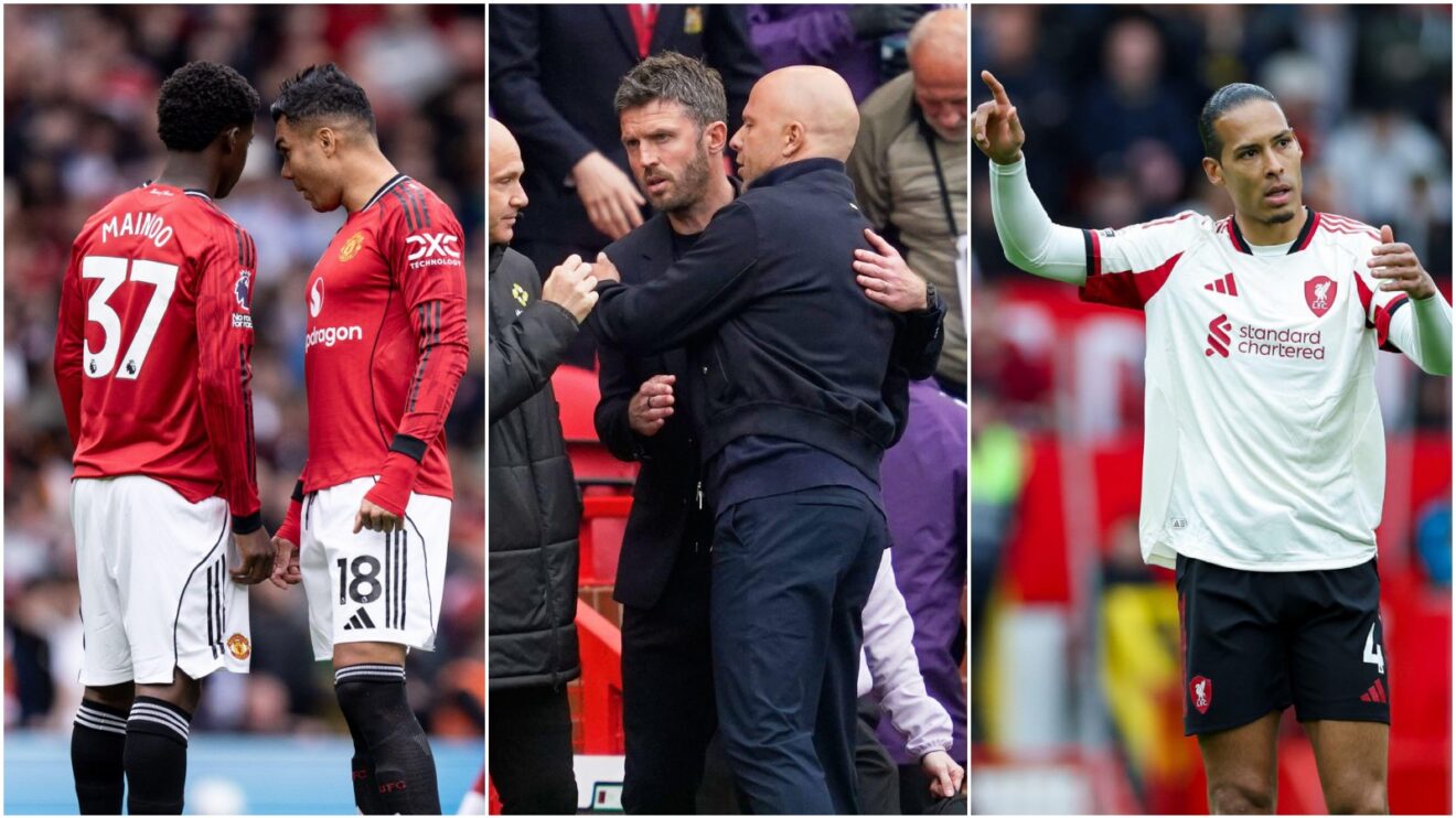 Man Utd vs Liverpool collage