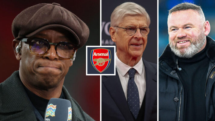 Ian Wright, Arsene Wenger and Wayne Rooney on Arsenal