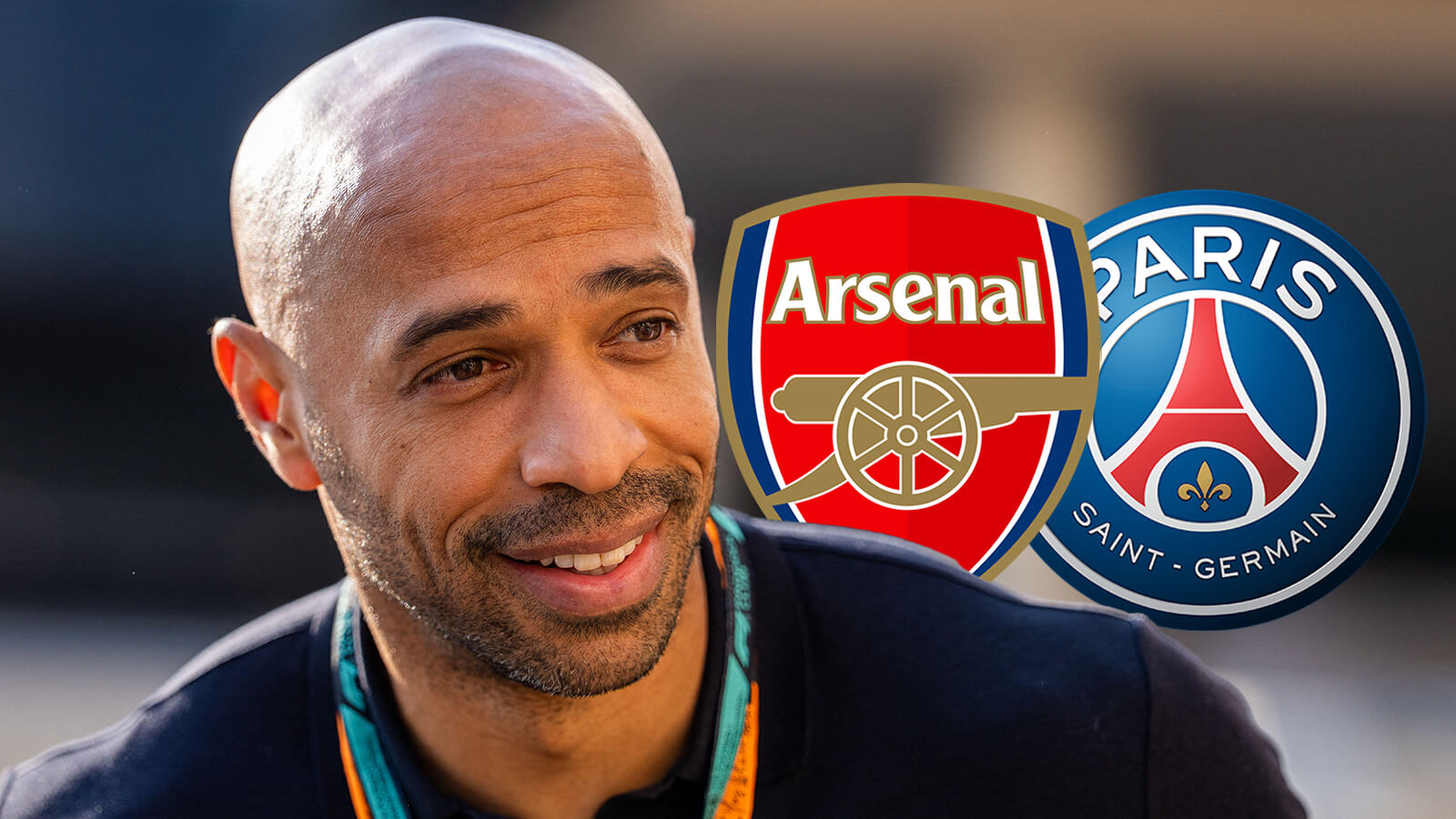 F365 Two Badges Thierry Henry Arsenal PSG