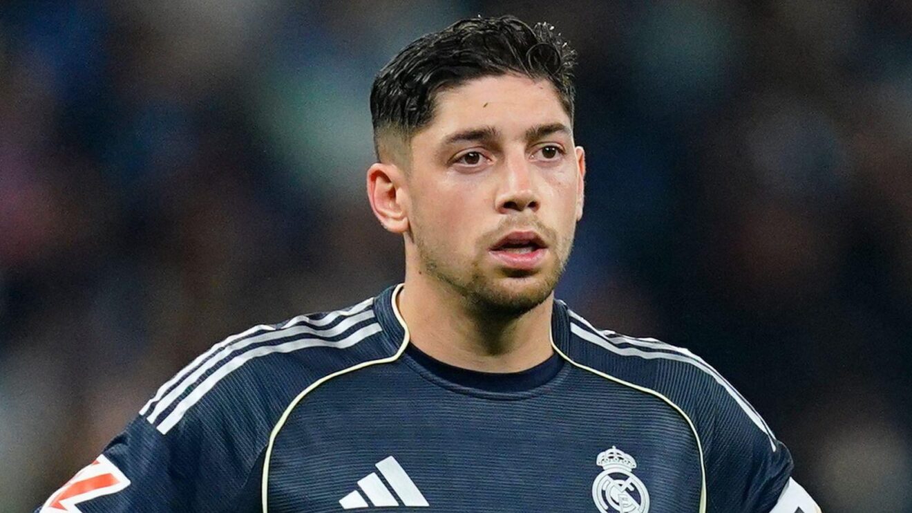 Federico Valvere in action for Real Madrid.