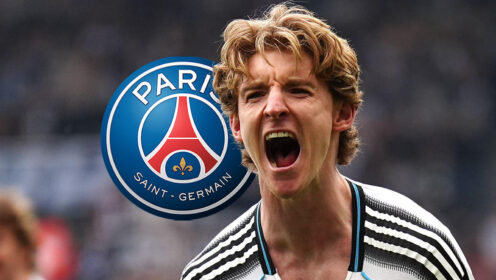 PSG pursue Anthony Gordon as Prem clubs look to snatch their own star forward