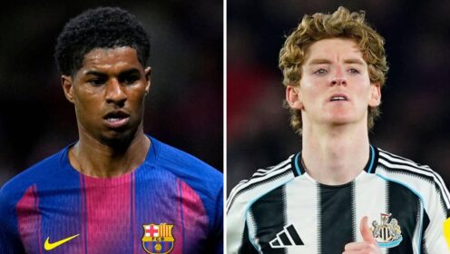 Marcus Rashford affected as Barcelona reach decision on signing Anthony Gordon from Newcastle