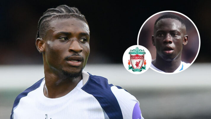 Tottenham forward Mohammed Kudus, Brighton winger Yankuba Minteh, Liverpool badge