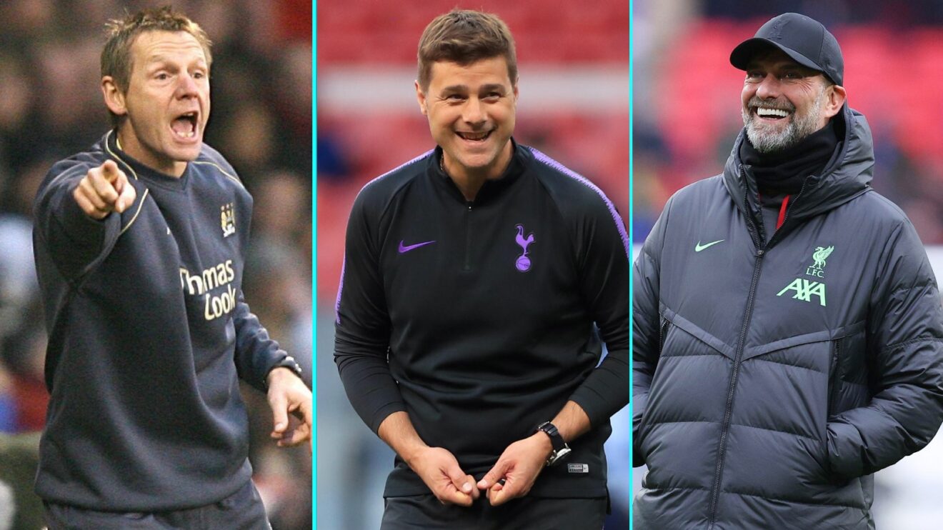 Stuart Pearce, Mauricio Pochettino and Jurgen Klopp