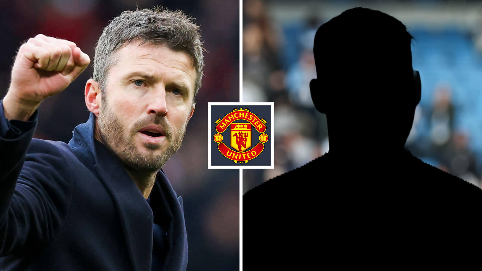 Two Images Collage Michael Carrick Silhouette Player 4