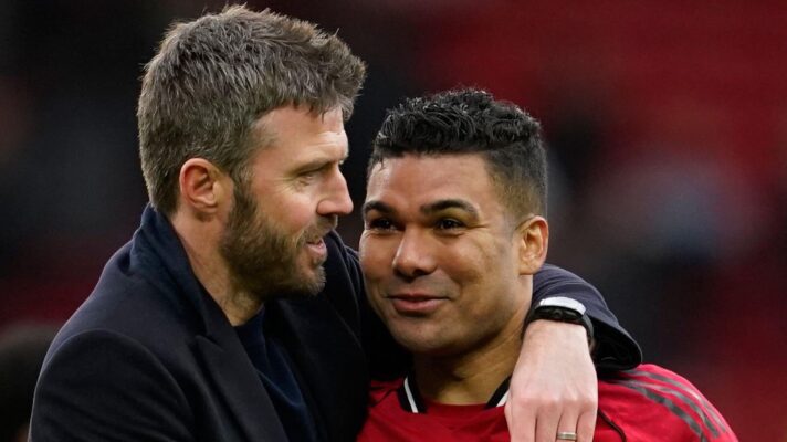 Casemiro Carrick Man Utd
