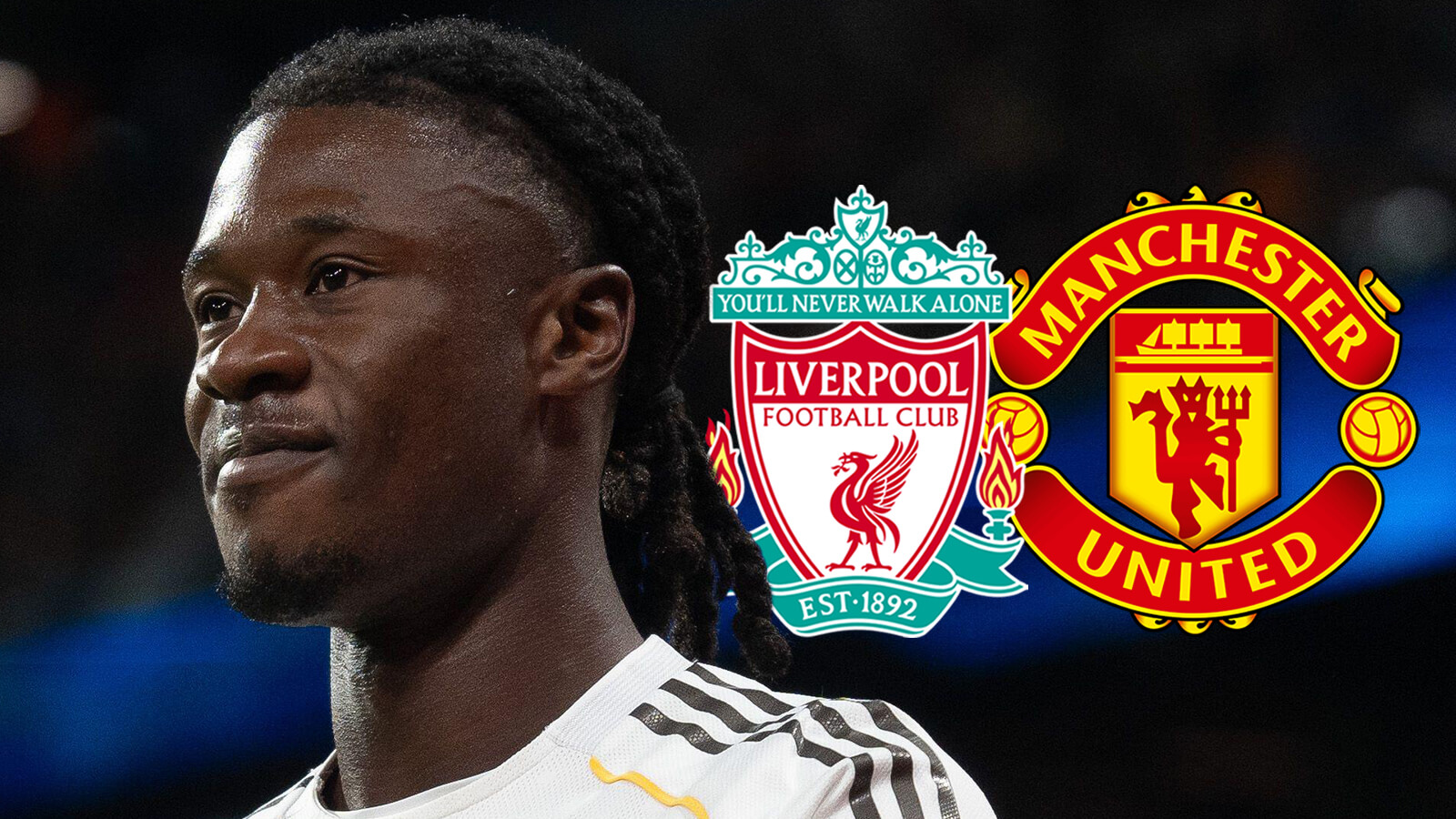 F365 Two Badges Eduardo Camavinga Liverpool Manchester United