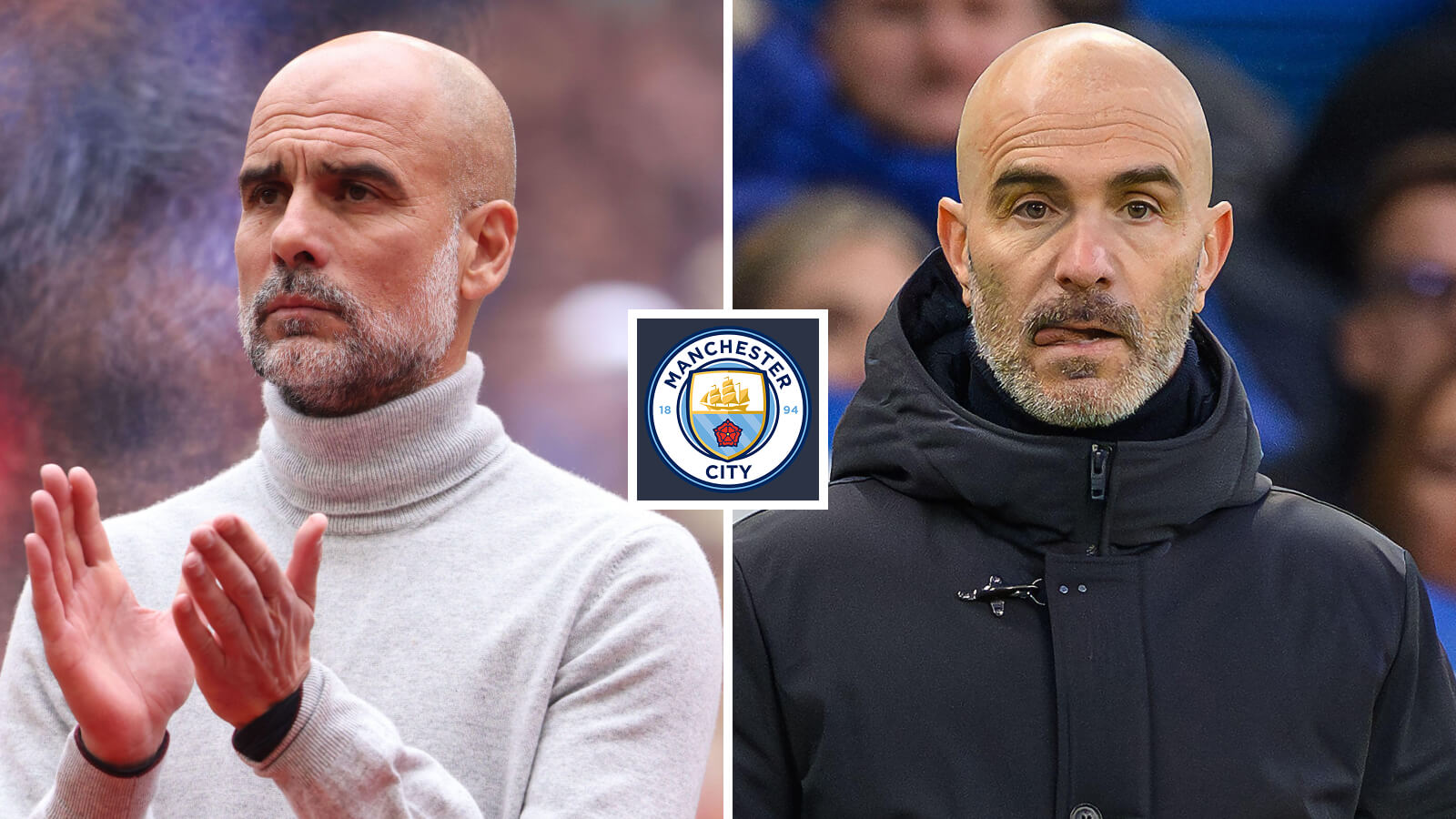 F365 Guardiola and Maresca with the Man City badge 1