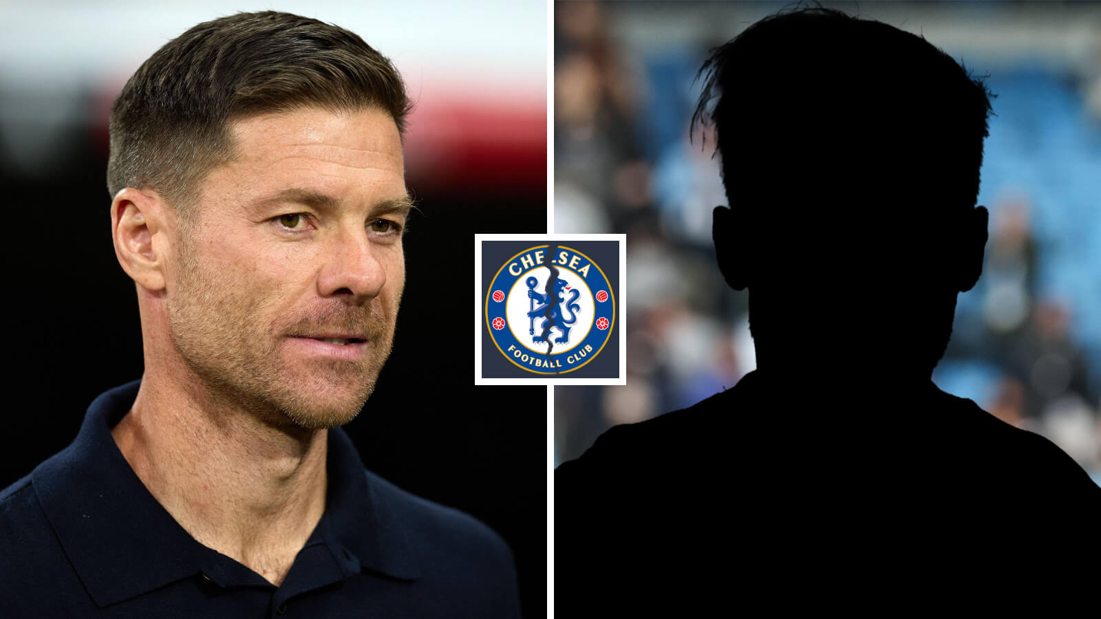 Two Images Collage Xabi Alonso Silhouette Player 3