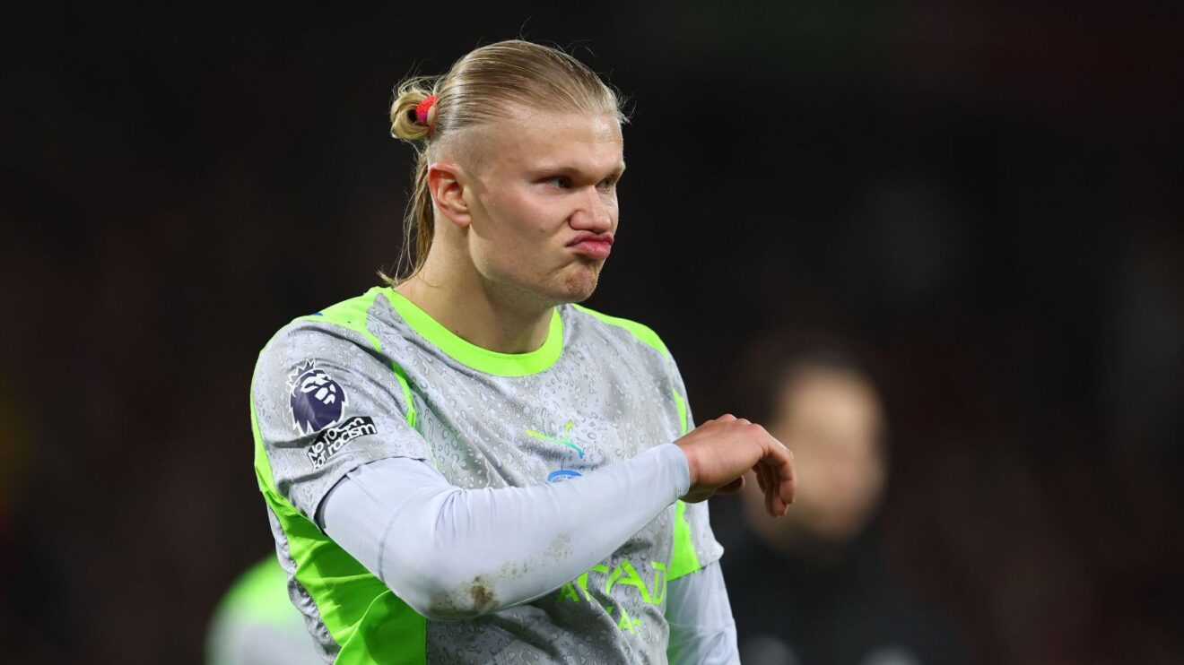 Man City striker Erling Haaland on Arsenal