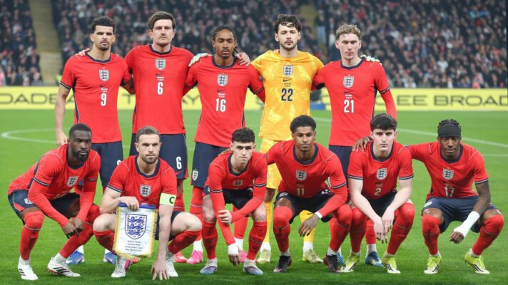 Arsenal star Noni Madueke and his England team-mates