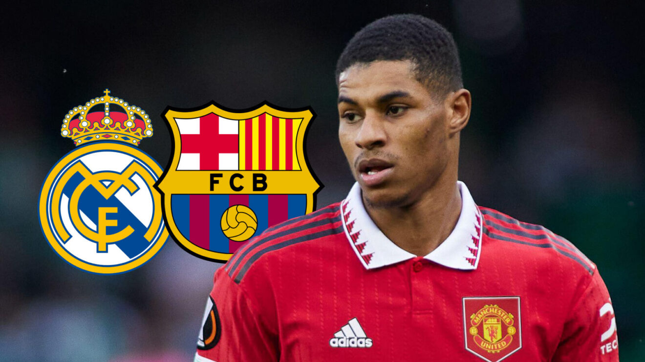 Man Utd forward Marcus Rashford is wanted by Barcelona and Real Madrid