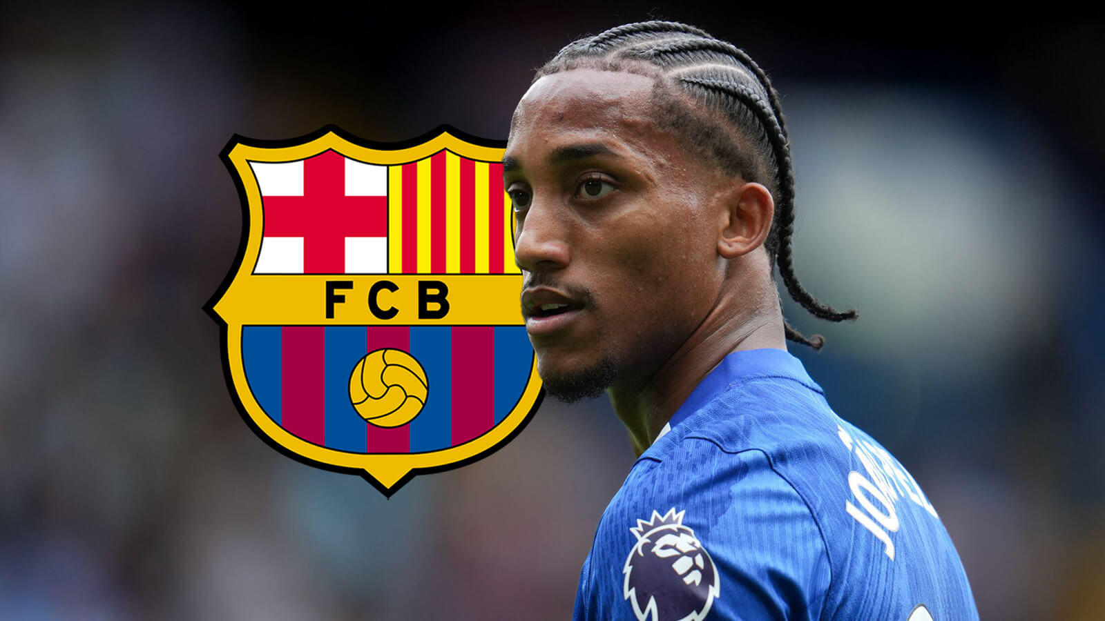 chelsea striker joao pedro barcelona badge