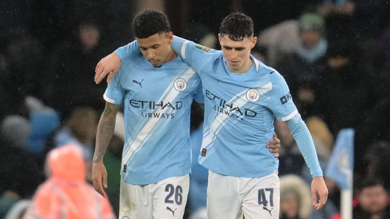 Man City attackers Savinho and Phil Foden