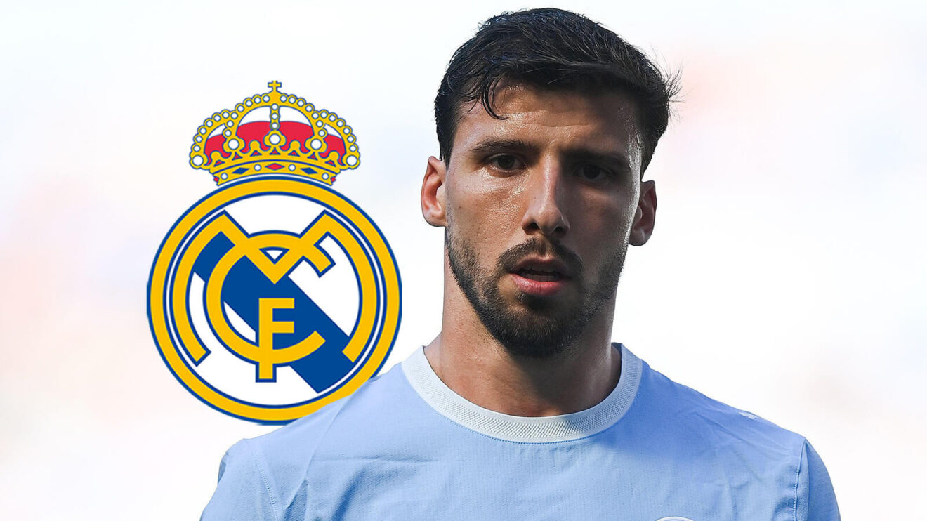 Male Metropolitan celeb Ruben Dias as well as the Real Madrid badge