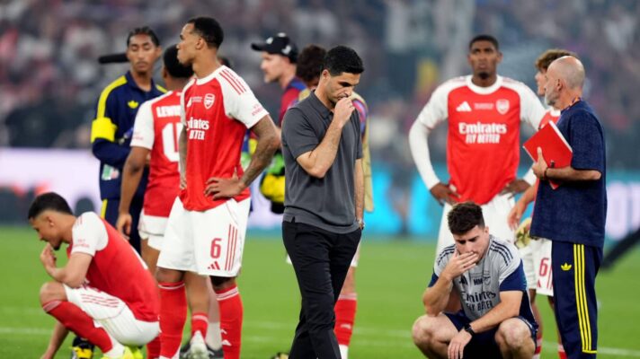 Arsenal after losing Champions League final