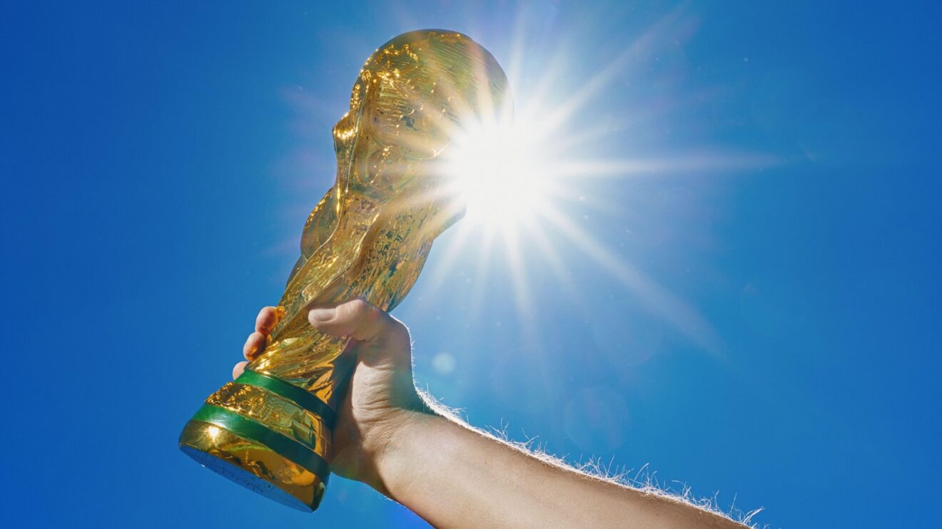 The World Cup trophy
