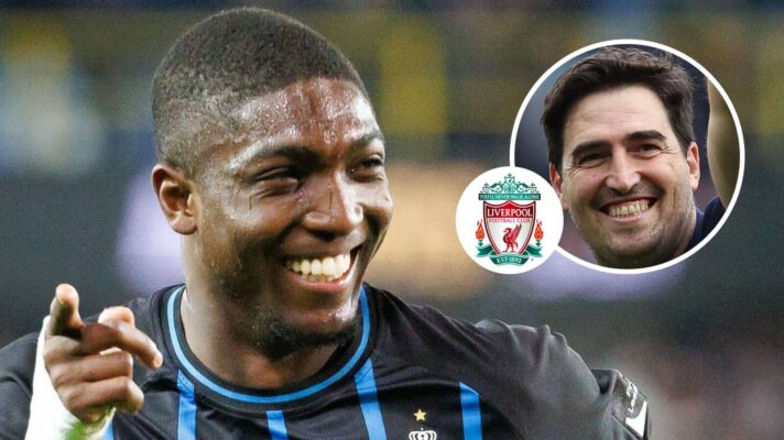Club Brugge centre-back Joel Ordonez, next Liverpool manager Andoni Iraola