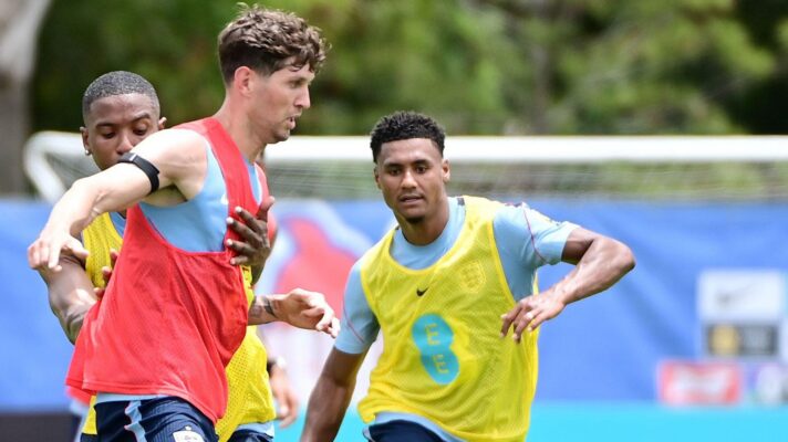 England pair John Stones and Ollie Watkins