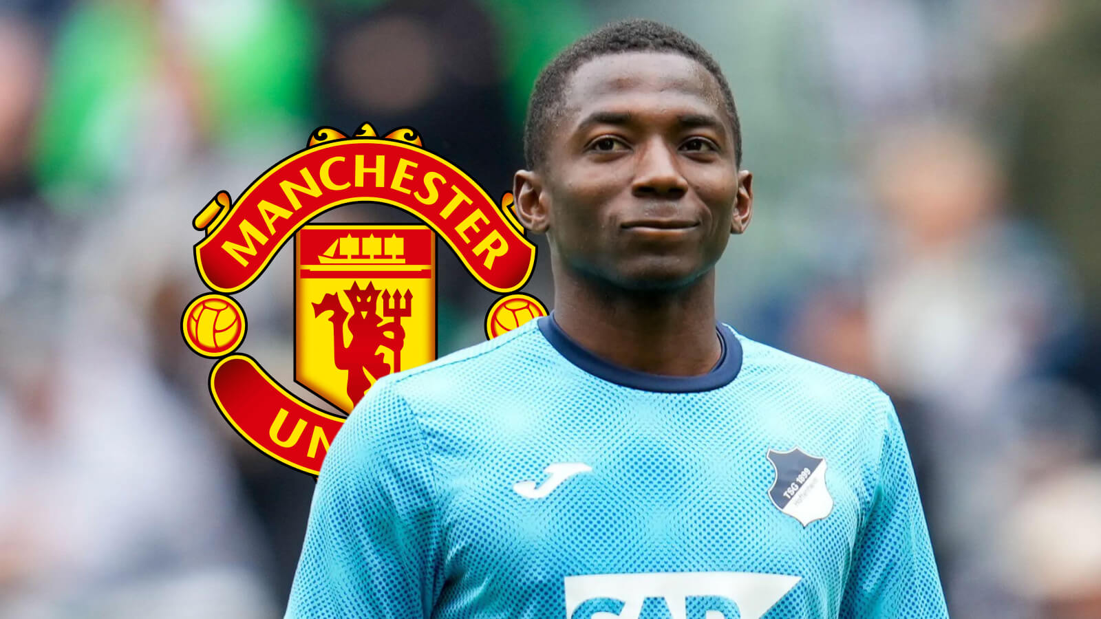 F365 Bazoumana Toure with Man utd badge 1