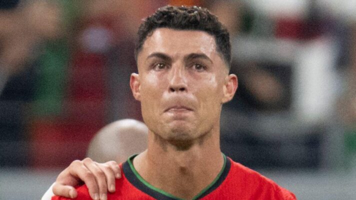 Portugal forward Cristiano Ronaldo cries at the World Cup