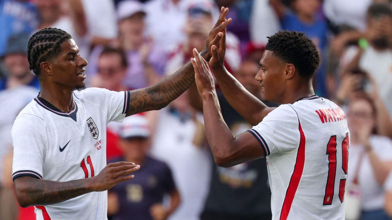 Marcus Rashford and Ollie Watkins for England