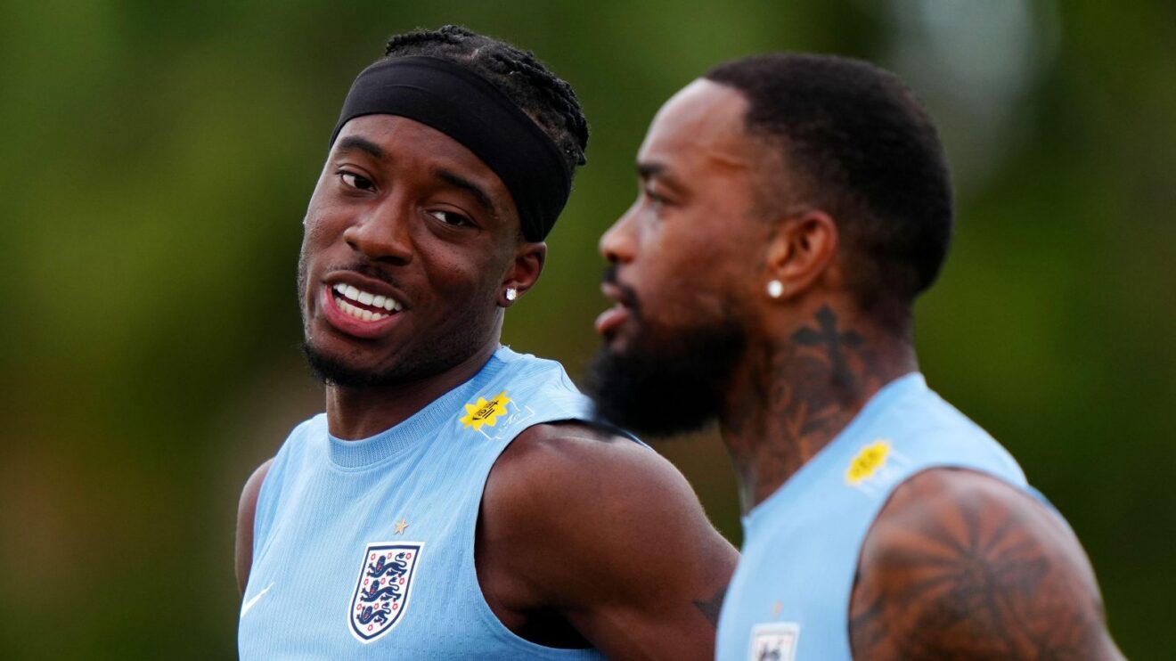 England pair Noni Madueke and Ivan Toney.