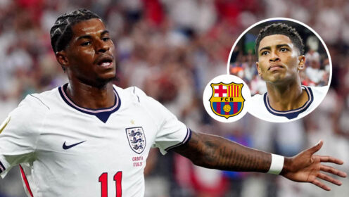 Jude Bellingham gives one-word verdict on Marcus Rashford after England heroics as Barcelona drop post