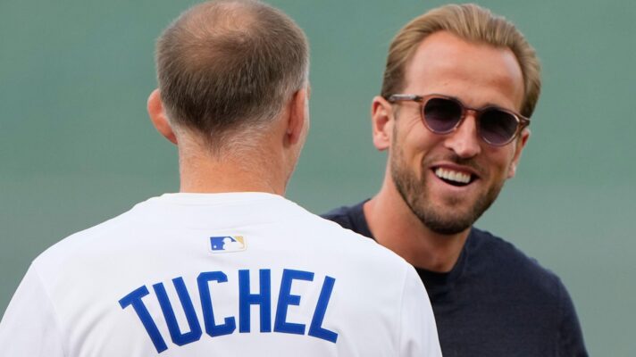 England manager Thomas Tuchel and forward Harry Kane