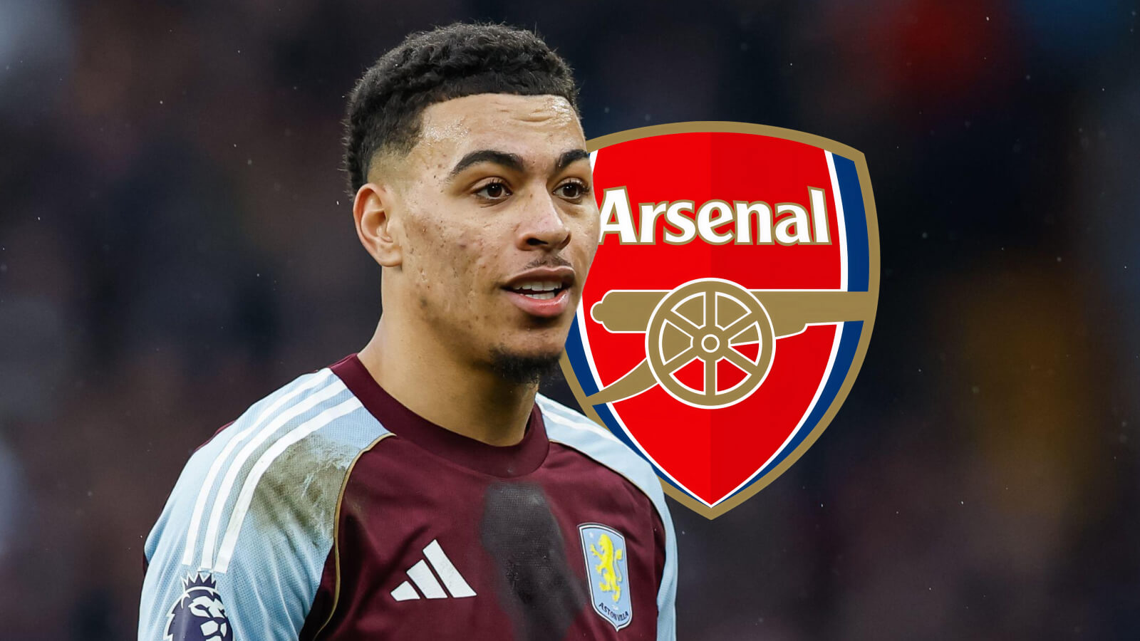 F365 Morgan Rogers with Arsenal badge 1