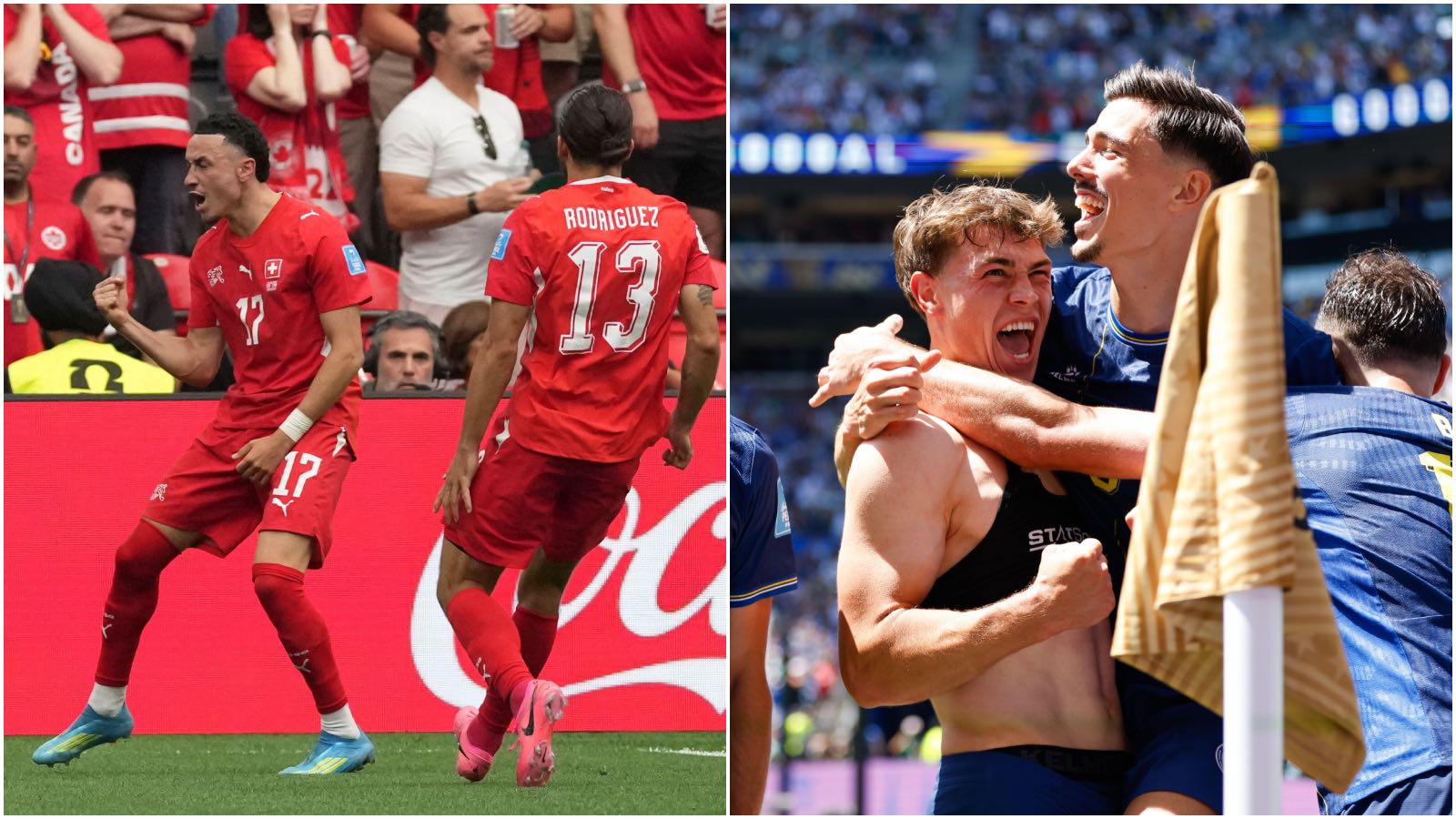 A Suíça liderou o Grupo B após a vitória do Canadá, na vitória da Bósnia sobre o Catar da Copa do Mundo.