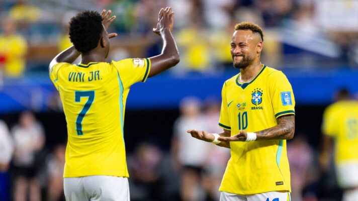 Vinicius Jnr and Neymar