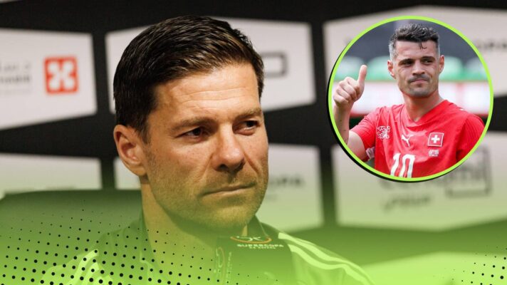 Xabi Alonso and Granit Xhaka
