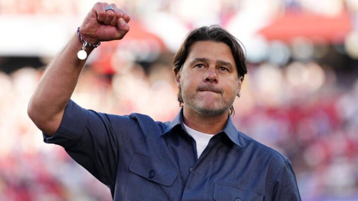 Mauricio Pochettino celebrates a USA win