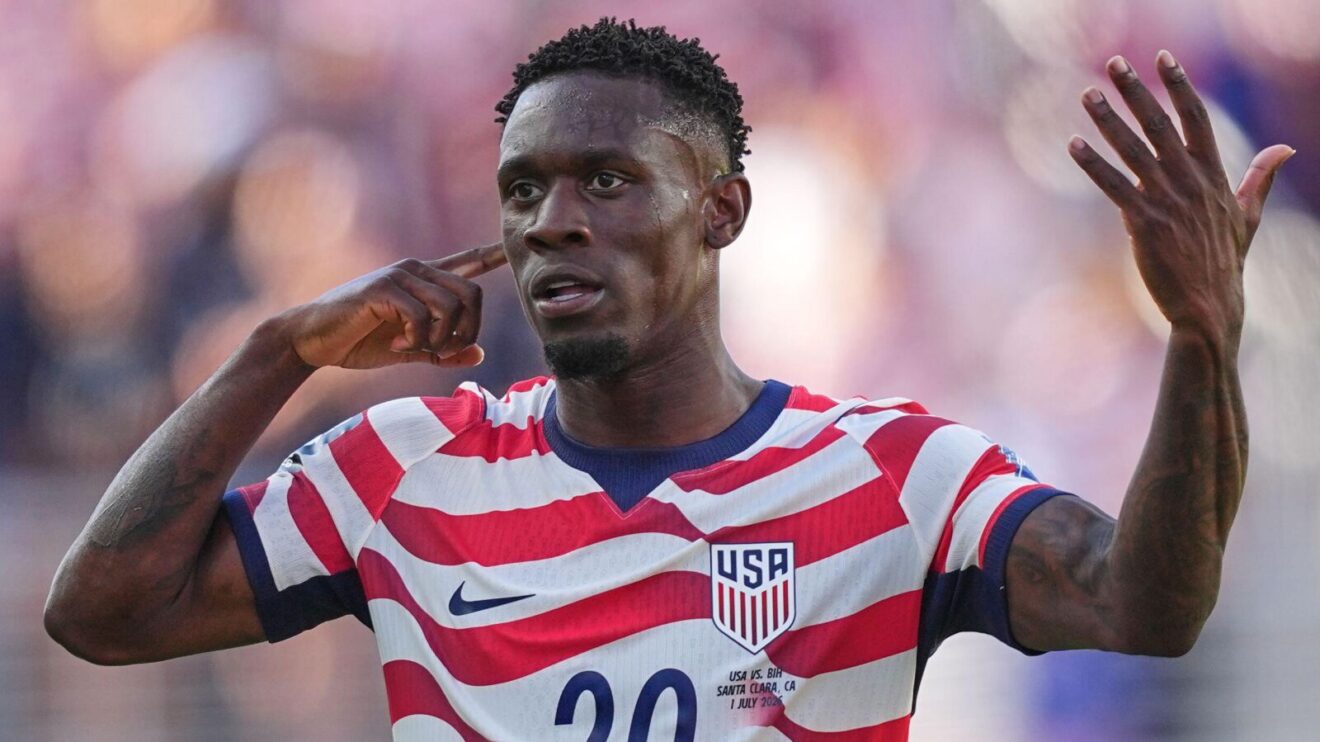 Folarin Balogun in a USA match