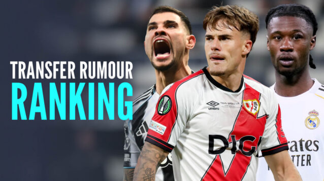 Arsenal target Bruno Guimaraes with Pep Chavarria and Eduardo Camavinga