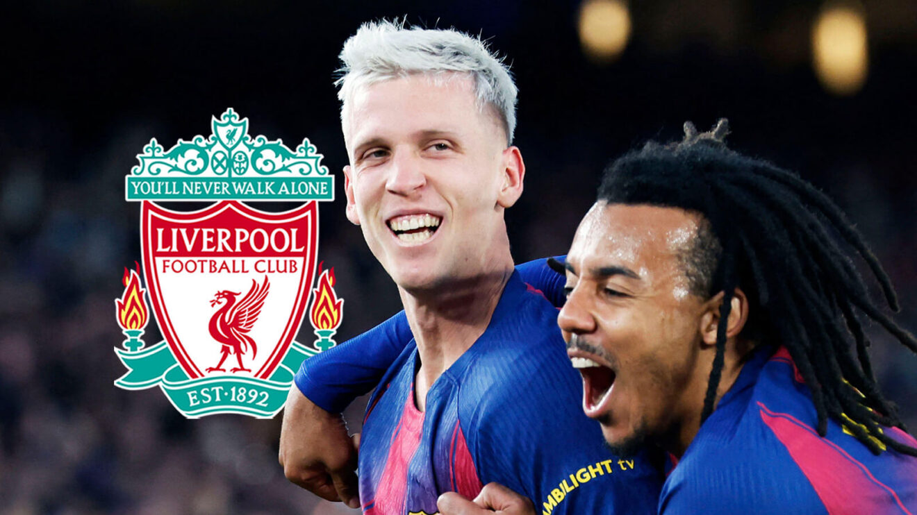 dani olmo jules kounde liverpool badge