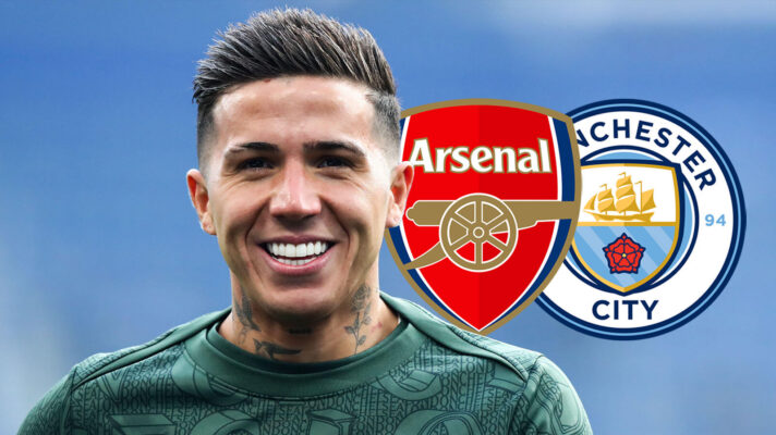 Chelsea midfielder Enzo Fernandez is a target for Arsenal, Man City